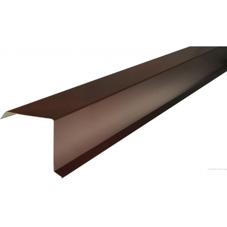 Торцевая планка для металлочерепицы и профнастила (RAL 8017) корич. шоколад (2 м)0