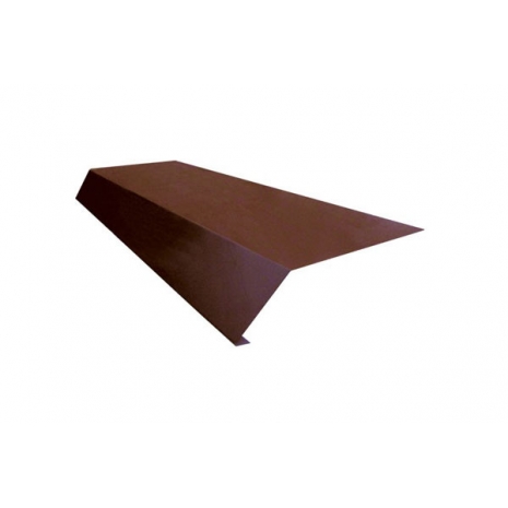 Планка карнизная для металлочерепицы и профнастила (RAL 8017) корич. шоколад (2 м)0