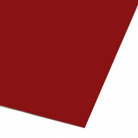Лист гладкий оц. (RAL 3009) оксидно - красный 1250x2000x0,4 мм (2,5 м2)0
